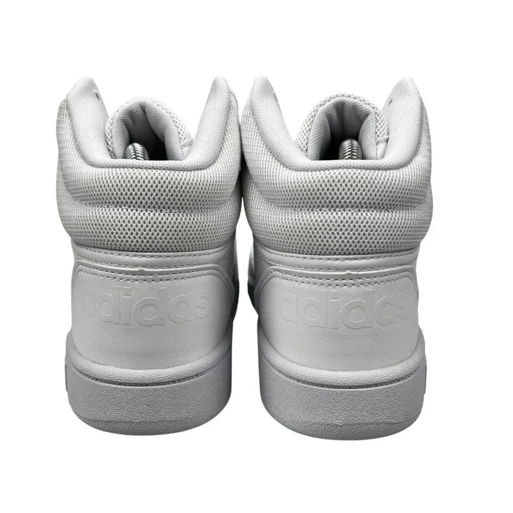 Adidas Hoops Mid White Basketball Shoes Youth Girl's Sizes 4 - 6 (Y) GS